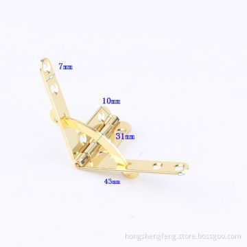 Cheap Price Gold Color 31*43mm Metal Box Quadrant Hinge